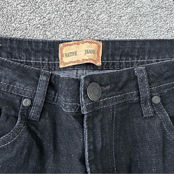 Men’s Native Jeans all black denim size 32x32 - Picture 4 of 6